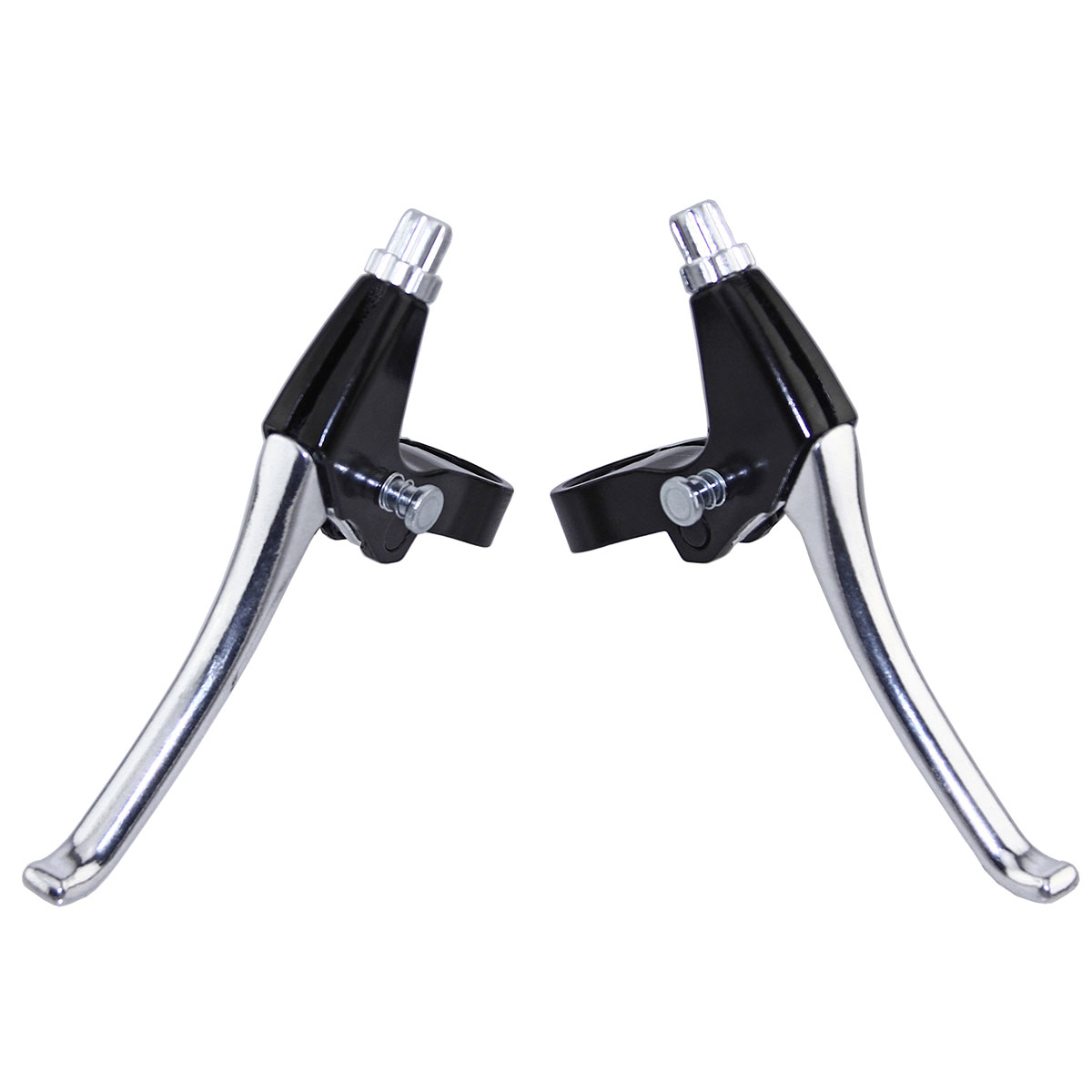 Locking Alloy Brake Lever Set CH-2482 Black/Chrome.